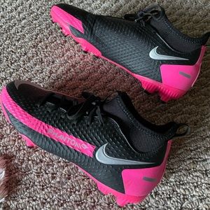Nike Youth Junior Phantom GT Club FG Pink & Black Soccer Cleats